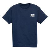 TYLER'S Kids' Navy/White Tee navy and white front view