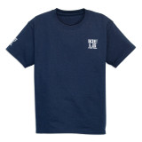 Racquet & Jog Kids' Navy/White Tee front view