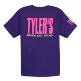 TYLER'S Kids' Purple/Pink Tee back view