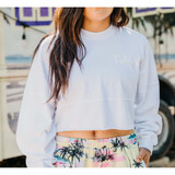 TYLER'S Long Sleeve Cropped Spirit Jersey - White