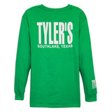 TYLER'S Kids' Green/White Long Sleeve Tee