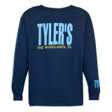 Kids' TYLER'S Navy/Light Blue Long Sleeve Tee