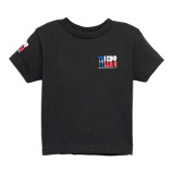 TYLER'S Toddlers' Black/Texas Flag Tee Black/Texas Flag side detail