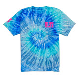 TYLER'S Kids' Blue/Pink Tie Dye Tee front view