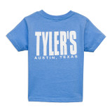 TYLER'S Toddlers' Light Blue/White Tee back view