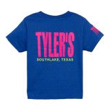 TYLER'S Toddlers' Royal/Pink Tee back view