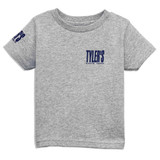 TYLER'S Toddlers' Grey/Navy Tee front view