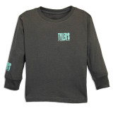 TYLER'S Toddlers' Charcoal/Mint Long Sleeve Tee full body view