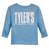 TYLER'S Toddlers' Light Blue/White Long Sleeve Tee back view Fort Worth