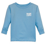 TYLER'S Toddlers' Light Blue/White Long Sleeve Tee