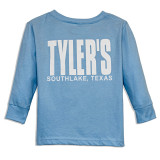 TYLER'S Toddlers' Light Blue/White Long Sleeve Tee back view Southlake