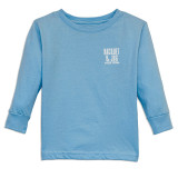 Racquet & Jog Toddlers' Light Blue/White Long Sleeve Tee front