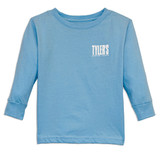 TYLER'S Toddlers' Light Blue/White Long Sleeve Tee