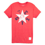 Retro Brand Texas Star Tee - Heather Red
50% Polyester, 37% Cotton, 13% Rayon