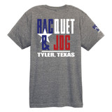 Racquet & Jog Grey/Texas Flag Track Tee