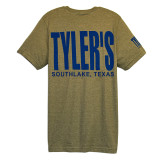 TYLER'S Heather Olive/Blue Track Tee