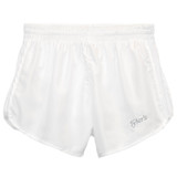 Women's White/White Racer Shorts