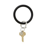 O-Venture Silicone Big O Key Ring Back In Black front view