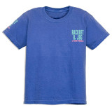 Racquet & Jog Kids' Blue/Bright Mint Comfort Color Tee