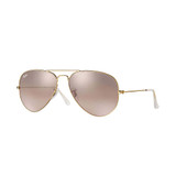 Ray-Ban Aviator Gradient sunglasses with gold frame and pink mirror lenses
