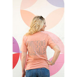 TYLER'S Prism Sunset Outline Tee front detail