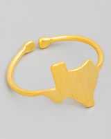 Texas State Ring in Gold