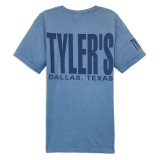 TYLER'S Saltwater/Storm Blue Comfort Wash Pocket Tee back view
