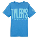 TYLER'S Summer Sky Aqua Comfort Wash Pocket Tee front