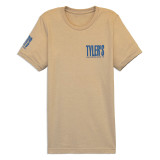 TYLER'S Heather Tan/Dusty Blue Track Tee