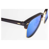 Ray-Ban Clubmaster Flash Lenses Sunglasses - Tort/Blue