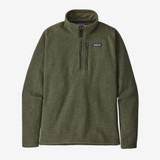 Patagonia Men's Better Sweater 1/4-Zip Fleece Pullover in the Industrial Green colorway