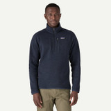 Patagonia Men's Better Sweater 1/4-Zip Fleece Pullover in the New Navy colorway
