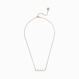 The Pura Vida Delicate Wave Necklace in Rose Gold