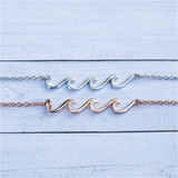 Pura Vida Delicate Wave Necklace - Rose Gold