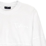 TYLER'S Short Sleeve Cropped Spirit Jersey - White