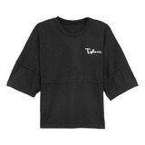 TYLER'S Short Sleeve Cropped Spirit Jersey - Black