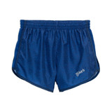 Girls' Heather Racer Shorts - Blue/Dark Blue