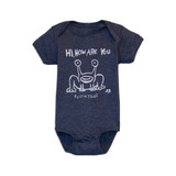 Daniel Johnston's Hi, How Are You Onesie - Navy