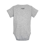 TYLER'S Made In Texas Onesie in white, back view displayed on mannequin