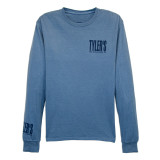 TYLER'S Saltwater/Storm Blue Long Sleeve Comfort Wash Tee