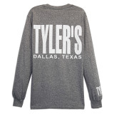 TYLER'S Graphite Heather/White Long Sleeve Tee