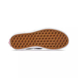 Vans Kids' Classic Slip On Shoes in navy and white, angled side view