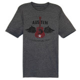 TYLER'S Austin Republica De Tejas Tee Heather Charcoal front