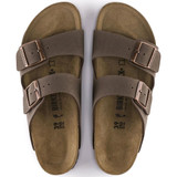 Birkenstock Arizona Birkibuc Sandals - Mocha