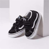 Vans Toddlers' Sk8-Mid V Shoes - Black/True White