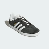 adidas Gazelle Shoes Grey and White side profile