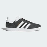 adidas Gazelle Shoes Grey and White front view