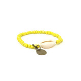 Simbi Cowrie Shell Bracelet - Yellow