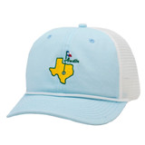 TYLER'S Austin Golf Trucker Hat Light Blue side view