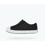 native Big Kids' Jefferson Shoes - Jiffy Black/ Shell White